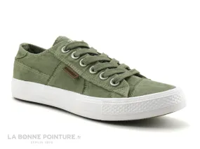 Achat chaussures Dockers Femme Chaussure en Toile, vente Dockers 40TH201 kaki - Basket toile Femme vert kaki