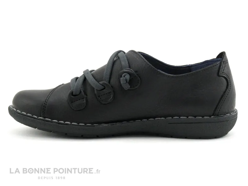 Achat chaussures Jungla Femme Chaussure basse / Derby, vente Jungla 5818 Noir - Lacet elastique - Chaussure basse Femme