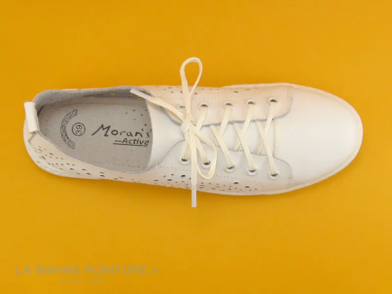 Achat chaussures Moran's Femme Chaussure aérée, vente Morans WALDO Blanc - Basket aeree femme