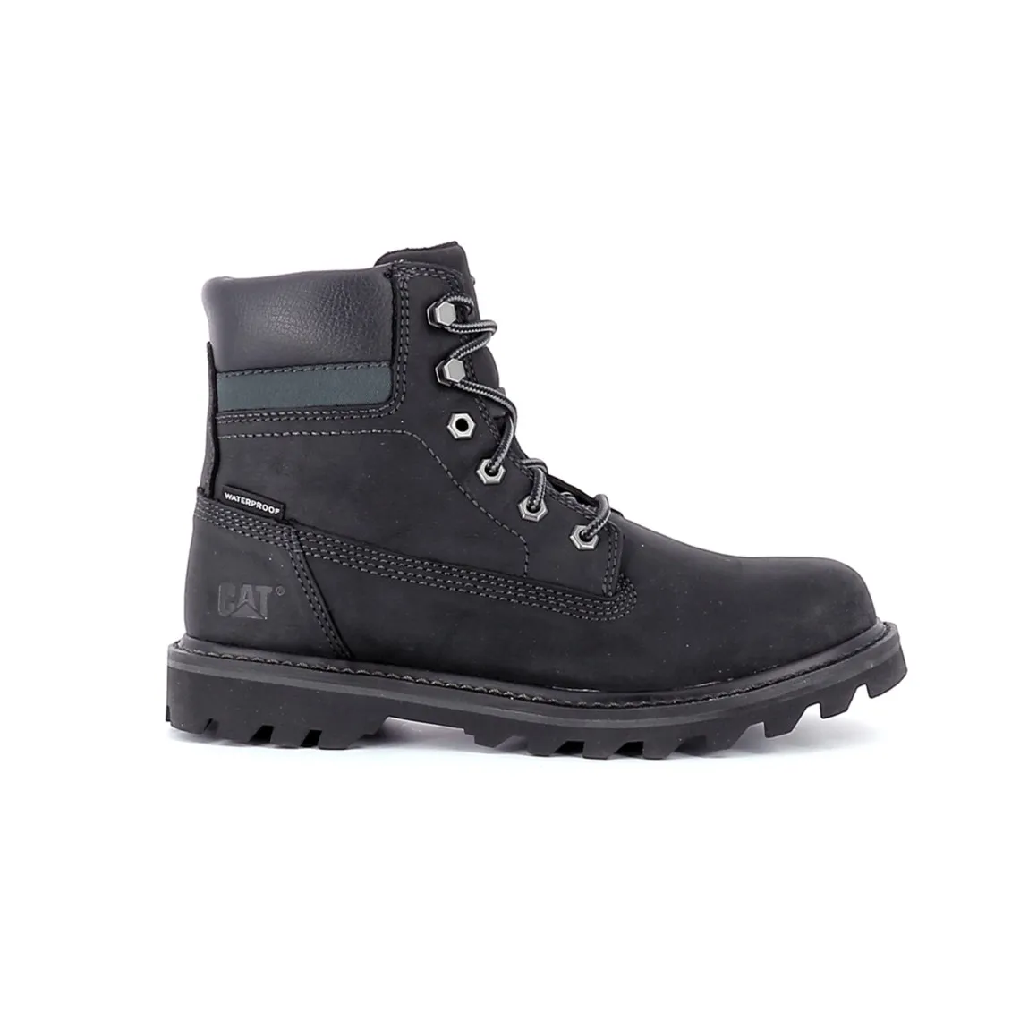 Boots homme black DepleteWP noir en cuir Caterpillar - Boots et bottines Homme sur MenCorner