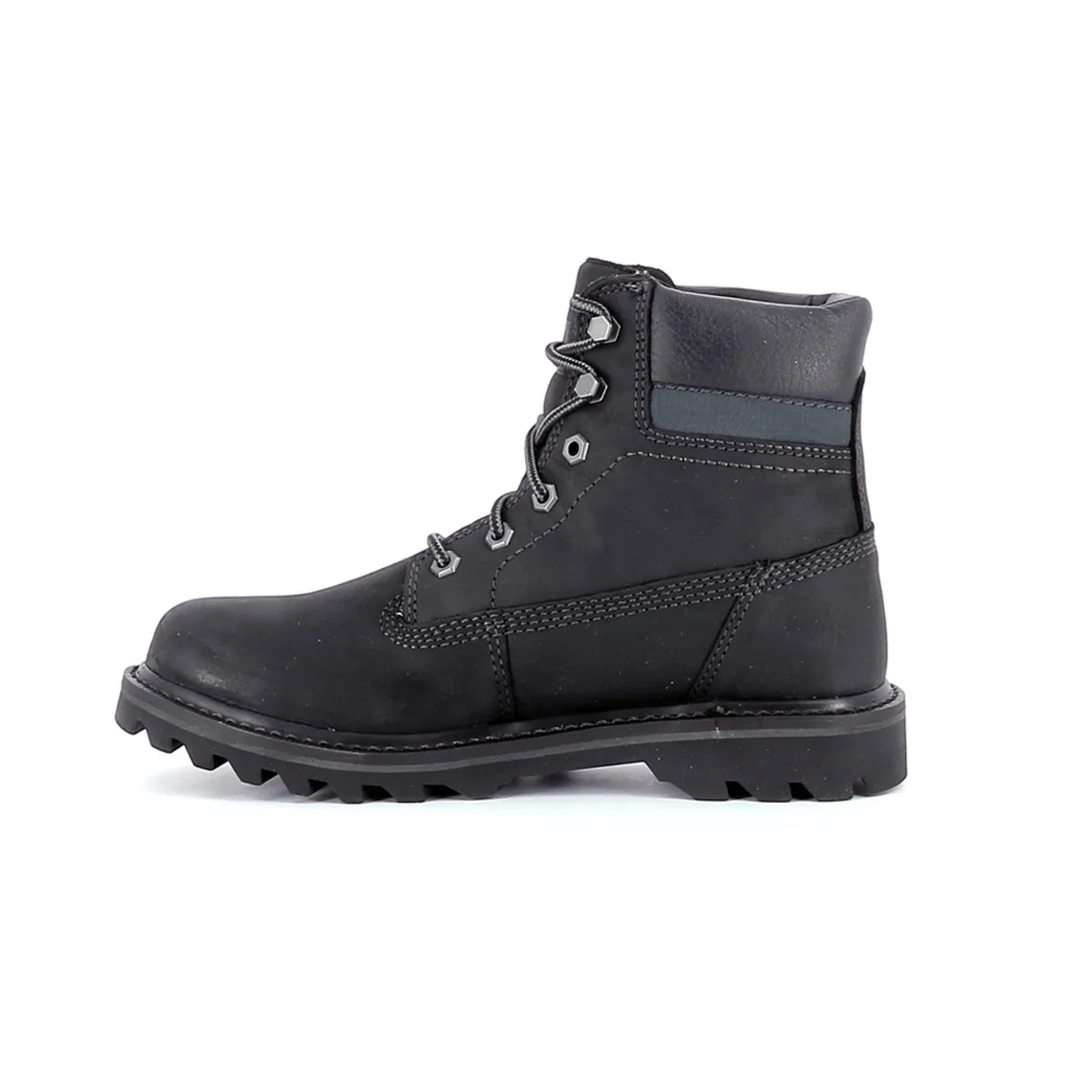 Boots homme black DepleteWP noir en cuir Caterpillar - Boots et bottines Homme sur MenCorner