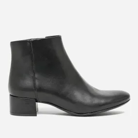 Boots noir en cuir - Boots / bottines Femme | ERAM