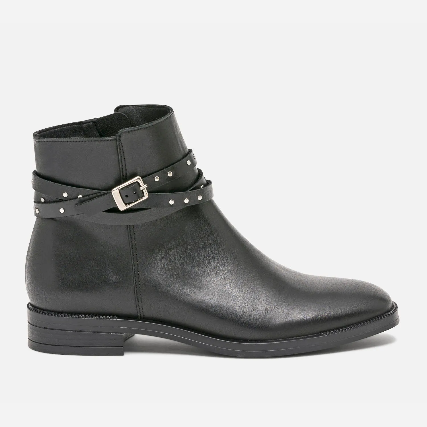 Boots noir en cuir esprit jodhpur - Boots / bottines Femme | ERAM