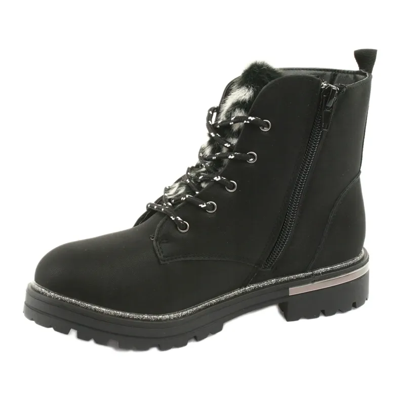 Bottes en bois zippées American Club GC33 le noir le noir