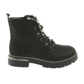 Bottes en bois zippées American Club GC33 le noir le noir