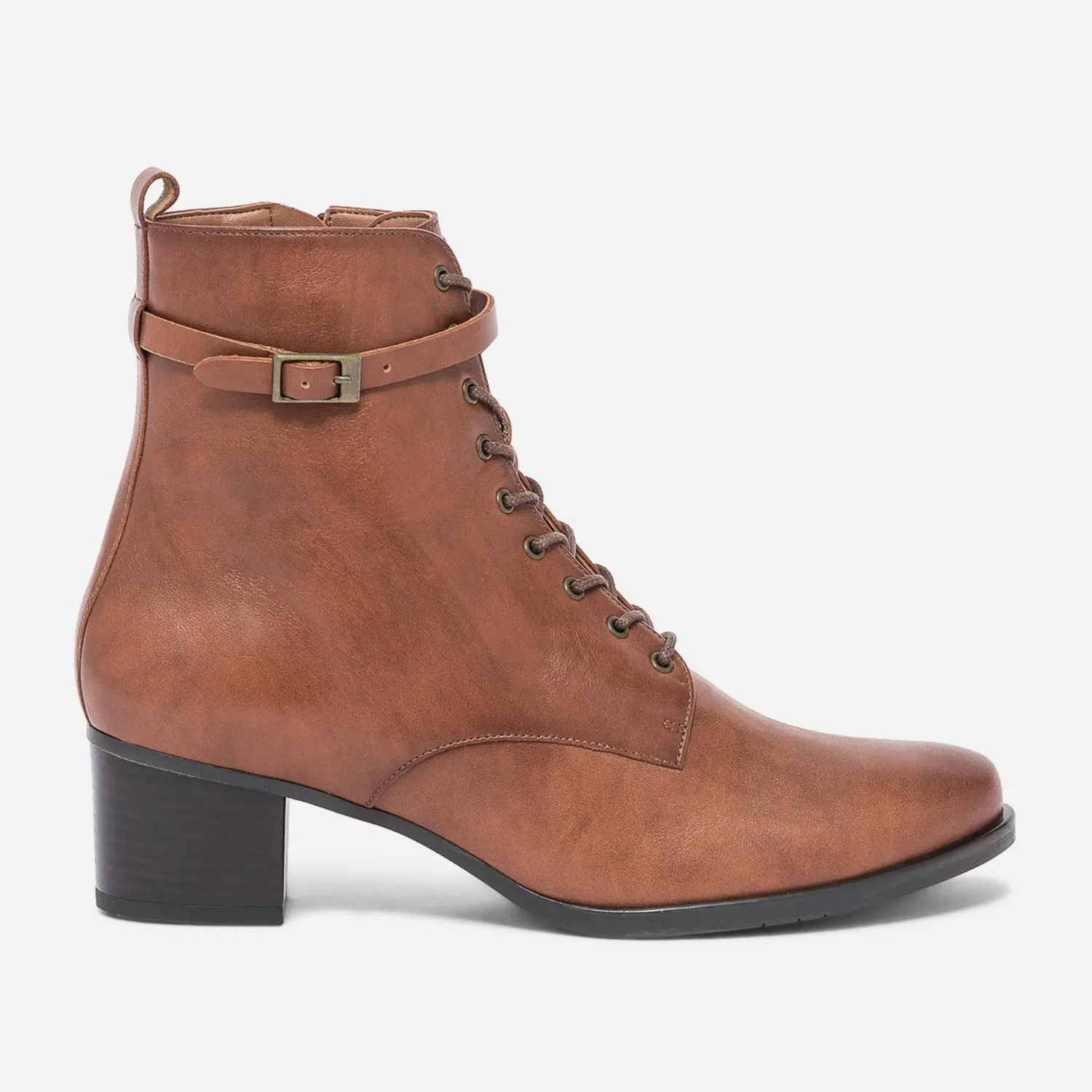 Bottine ERAM FLEX cognac en cuir - Boots / bottines Femme | ERAM