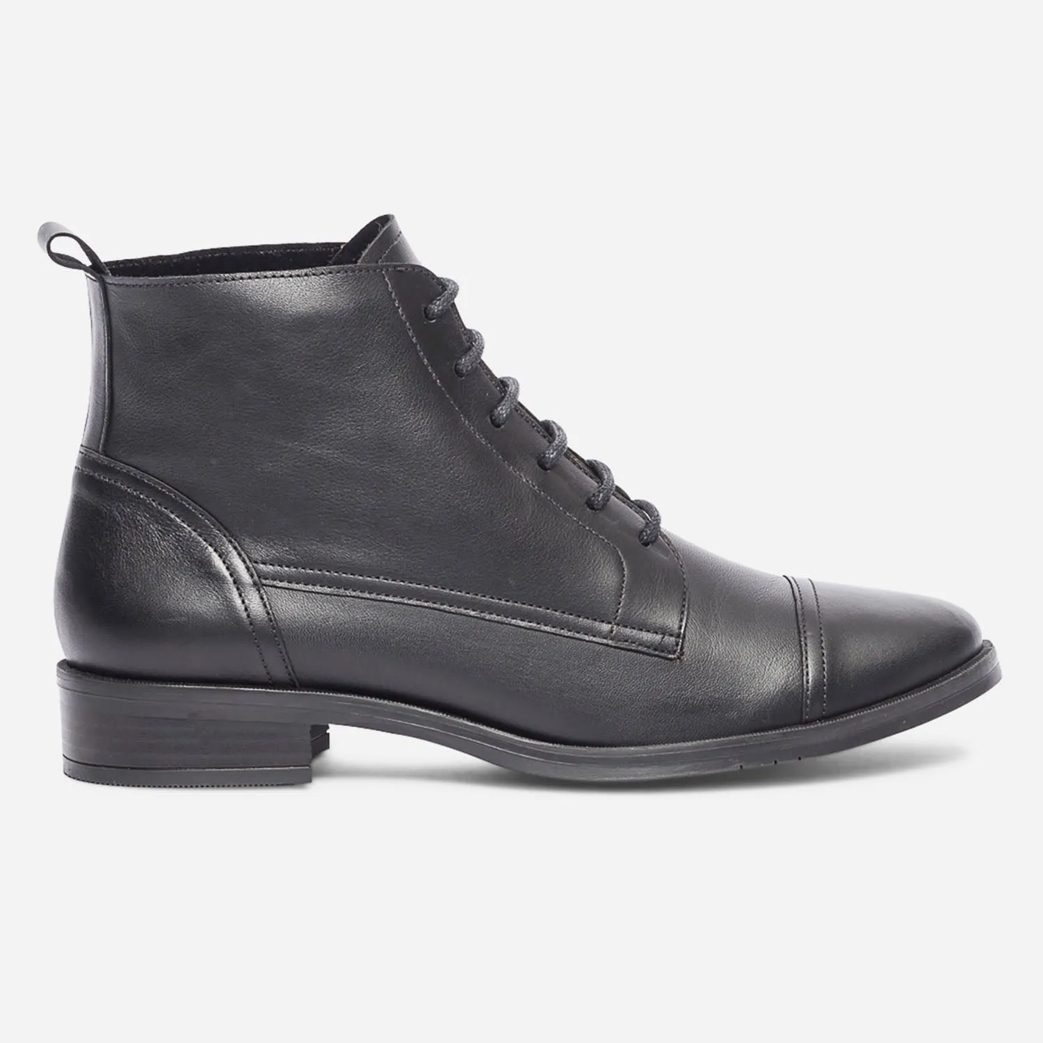 Bottine ERAM FLEX noire en cuir éco-conçu - Boots / bottines Femme | ERAM