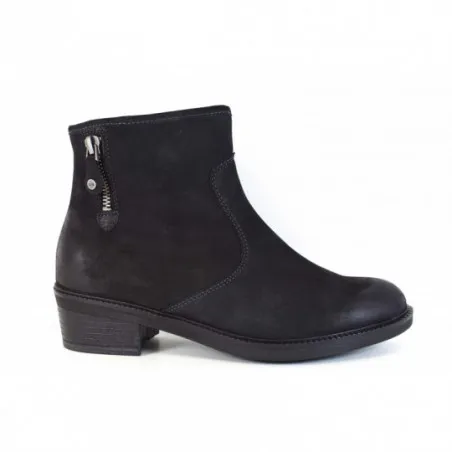 Bottines en Cuir Nubuck Noir Ara l Igert Chausseur Dannemarie