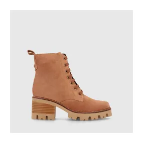 Bottines en cuir suédé marron pour femme | Chaussures femme LODI en ligne.