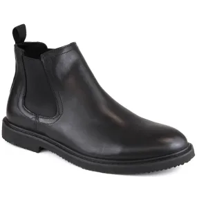 Bottines homme en cuir, isolées, noires T.Sokolski Z23-314 le noir