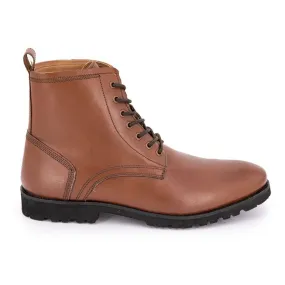 Bottines Leon Tabac en cuir cognac Homme CHRISTIAN LAURIER à prix 