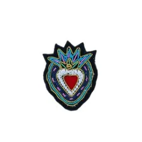 Broche coeur flamboyant Pondie Chérie - Le petit Souk