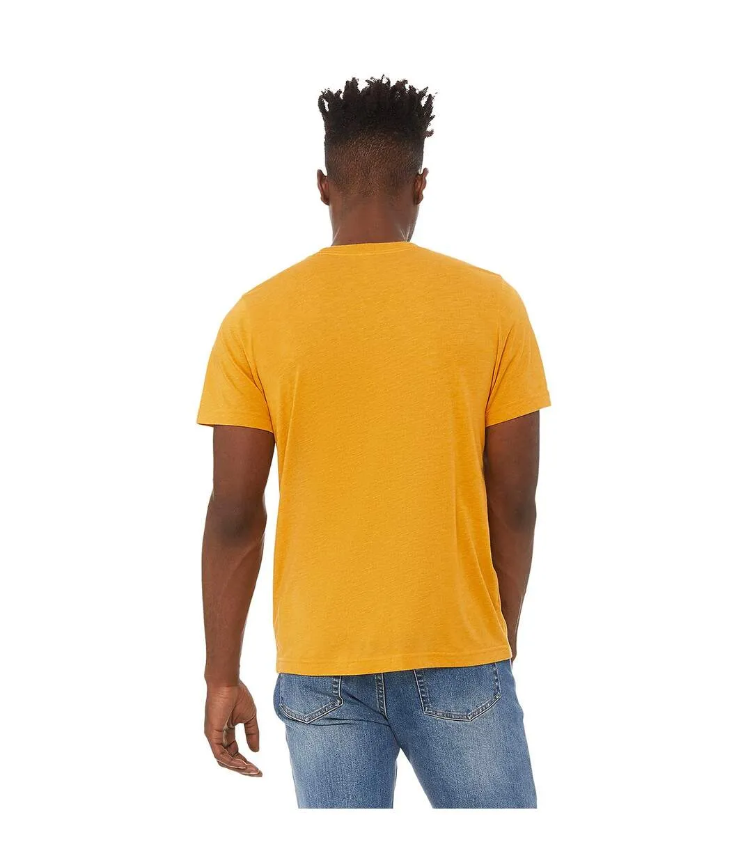 Canvas t-shirt à manches courtes homme jaune foncé Bella + Canvas