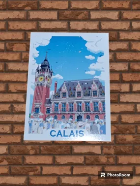 Carte postal Hôtel de ville de Calais