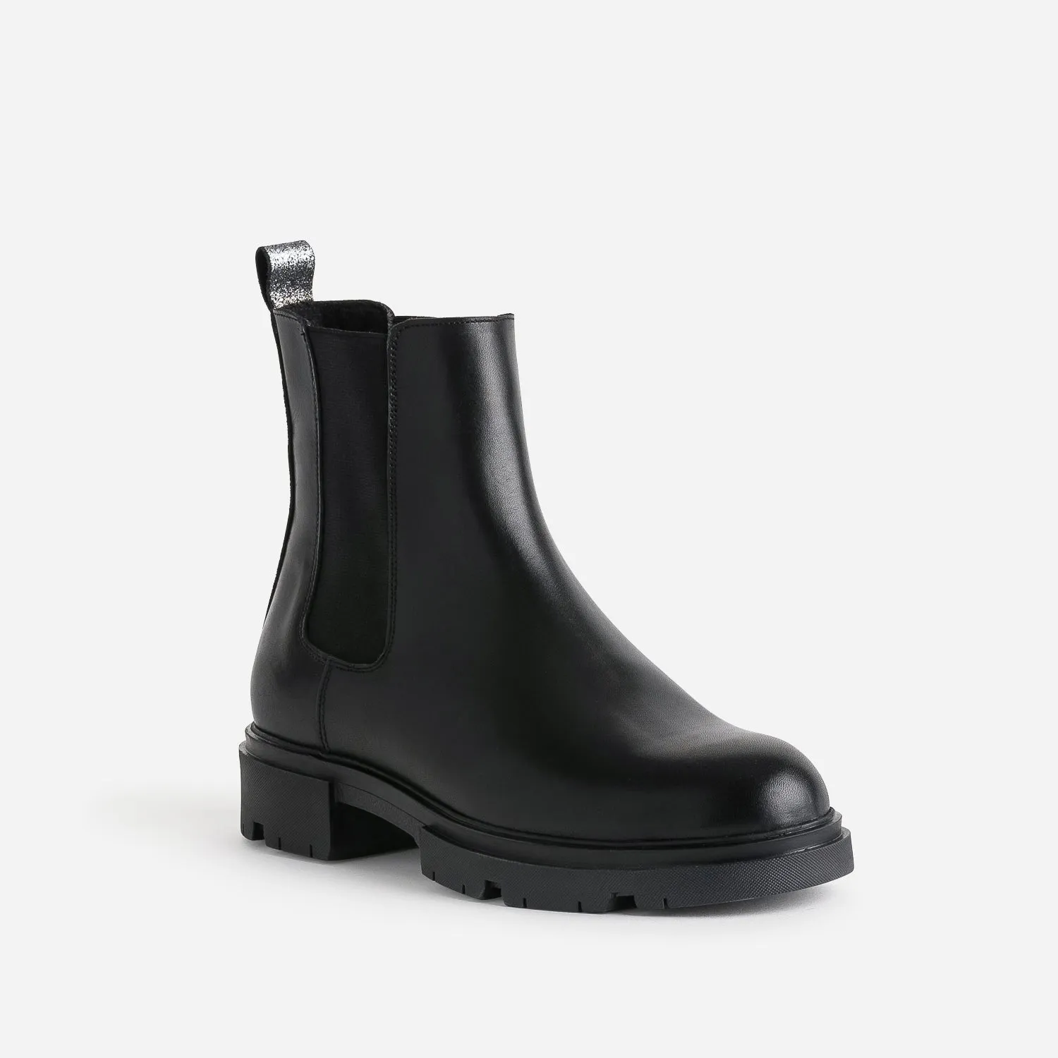 Chelsea boots TEXTO noir éco-conçu en cuir - Boots / bottines Femme | ERAM