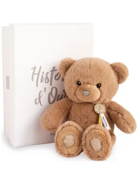 Coffret peluche ours Charms marron glacé (24 cm) - Marron