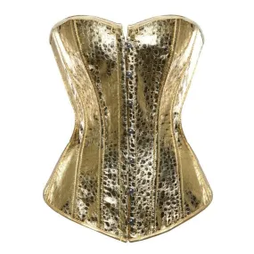 Corset Bustier Doré - Feuilles d' Or : Sublimez votre style Steampunk