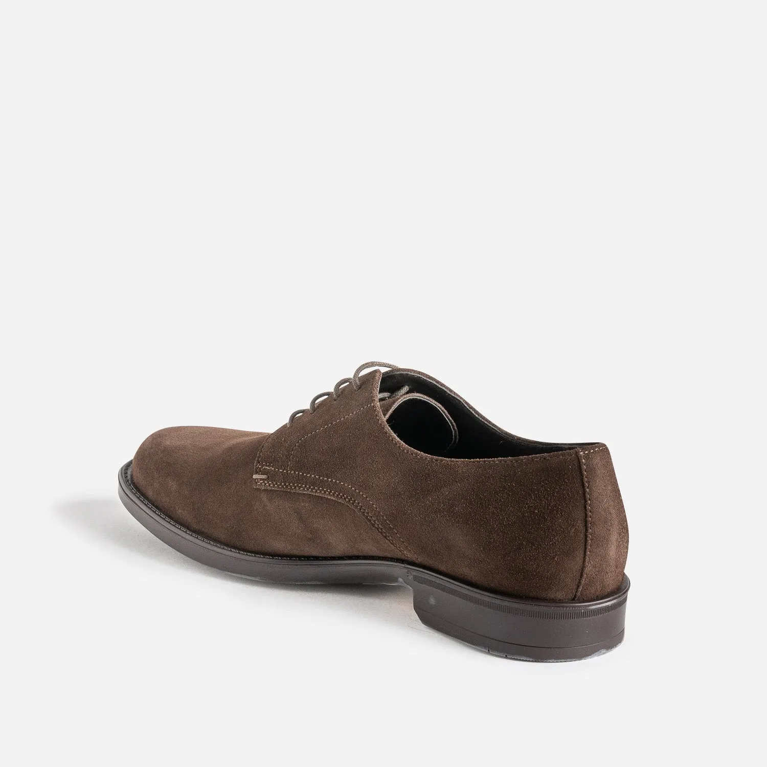 Derby marron foncé cuir velours - Chaussures de ville Homme | ERAM