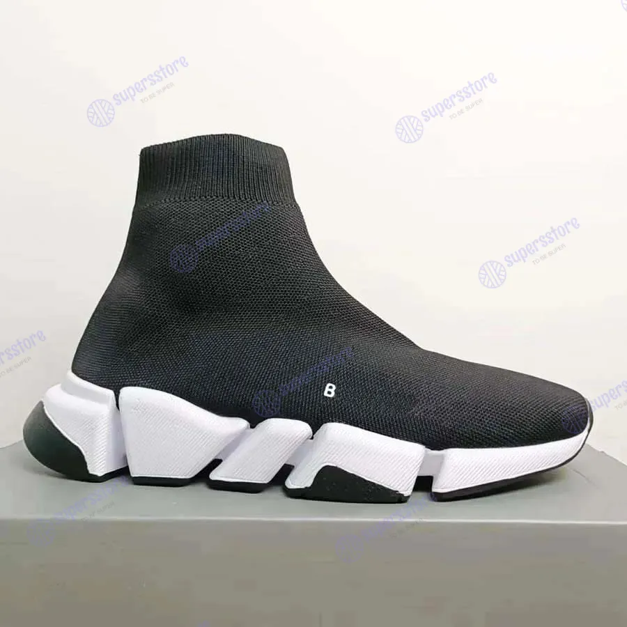 Designer Speed Trainer Casual Ballerina Chaussures À Vendre À Lacets Mode Chaussettes Plates Bottes Vitesse 2.0 Hommes Femmes Ru