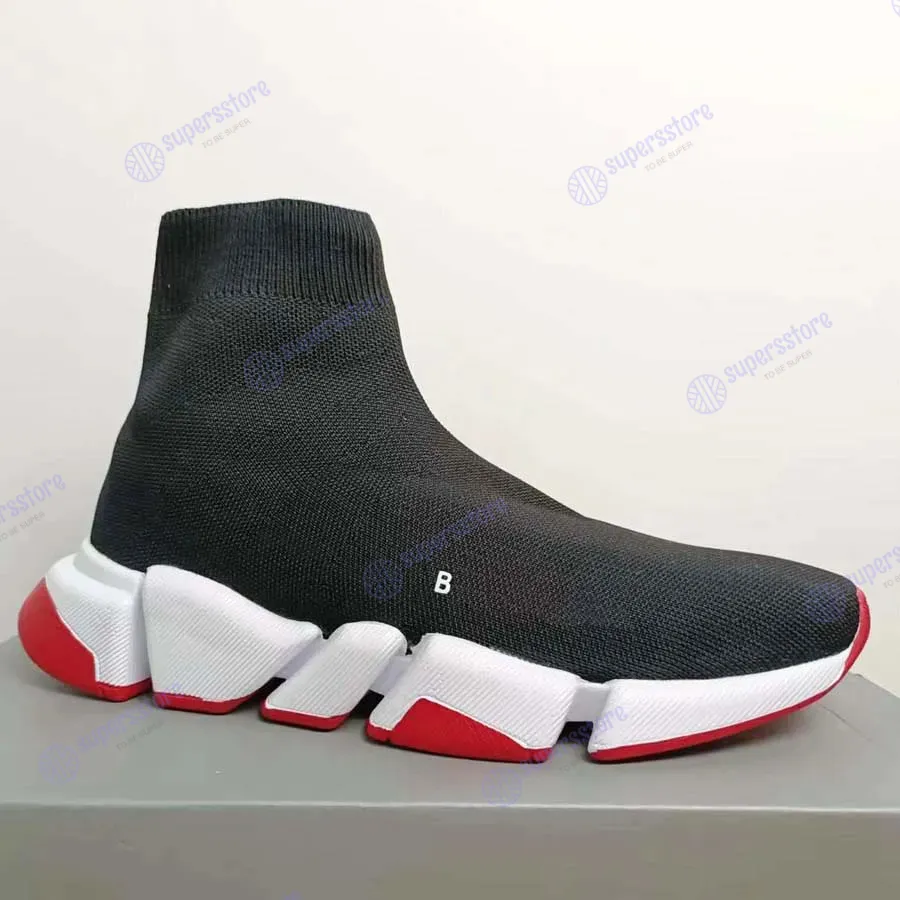 Designer Speed Trainer Casual Ballerina Chaussures À Vendre À Lacets Mode Chaussettes Plates Bottes Vitesse 2.0 Hommes Femmes Ru