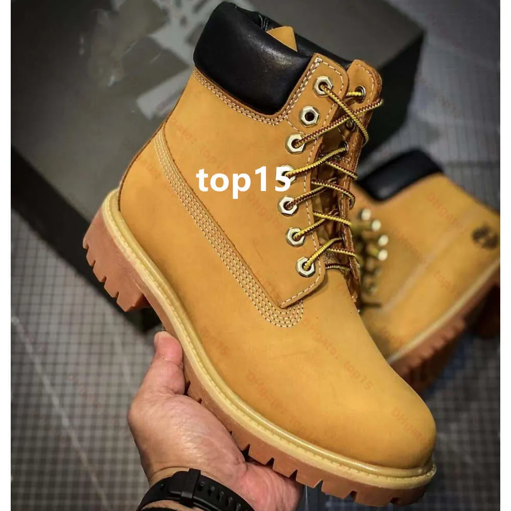 Designer Timberlan Boots Boots Chaussures Men Boots Boots Imperproofing Classic Martin Shoe Cowboy Jaune Rouge Bleu Noir Rose Ra