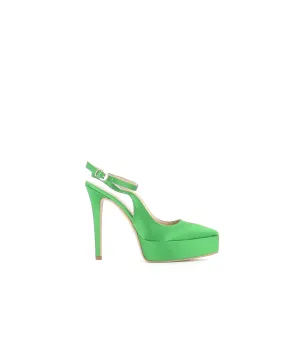 ESCARPIN CANDICE SATIN VERDE