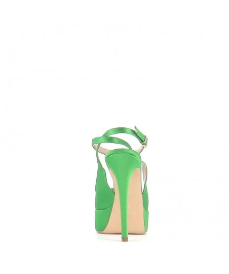 ESCARPIN CANDICE SATIN VERDE