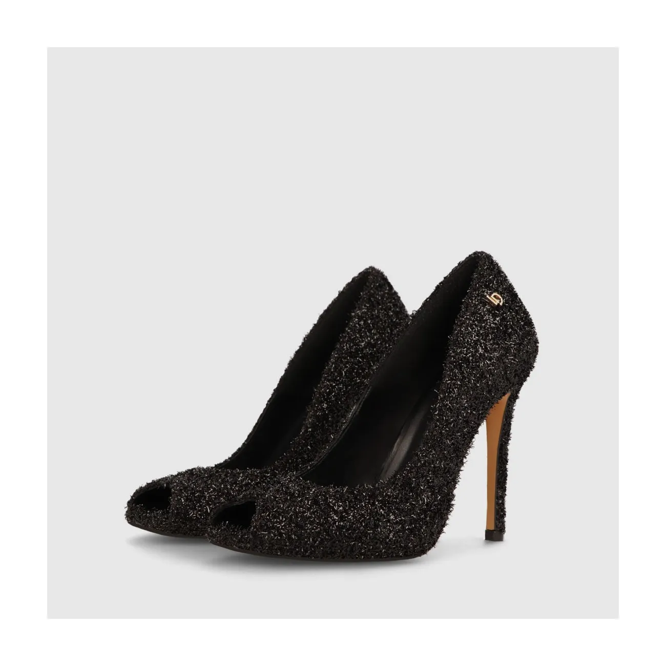 Escarpins femme en tissu noir | Chaussures femme LODI en ligne.