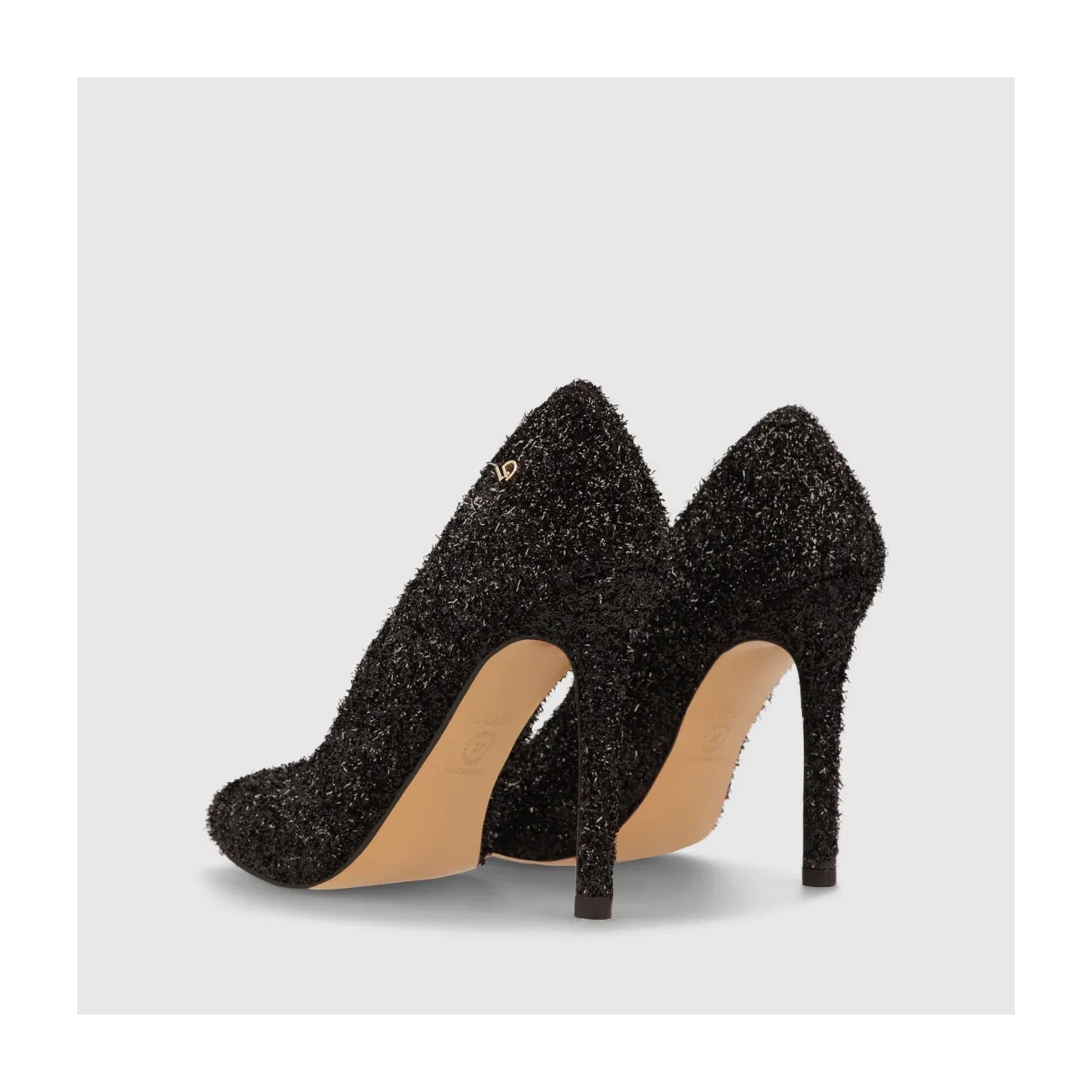 Escarpins femme en tissu noir | Chaussures femme LODI en ligne.