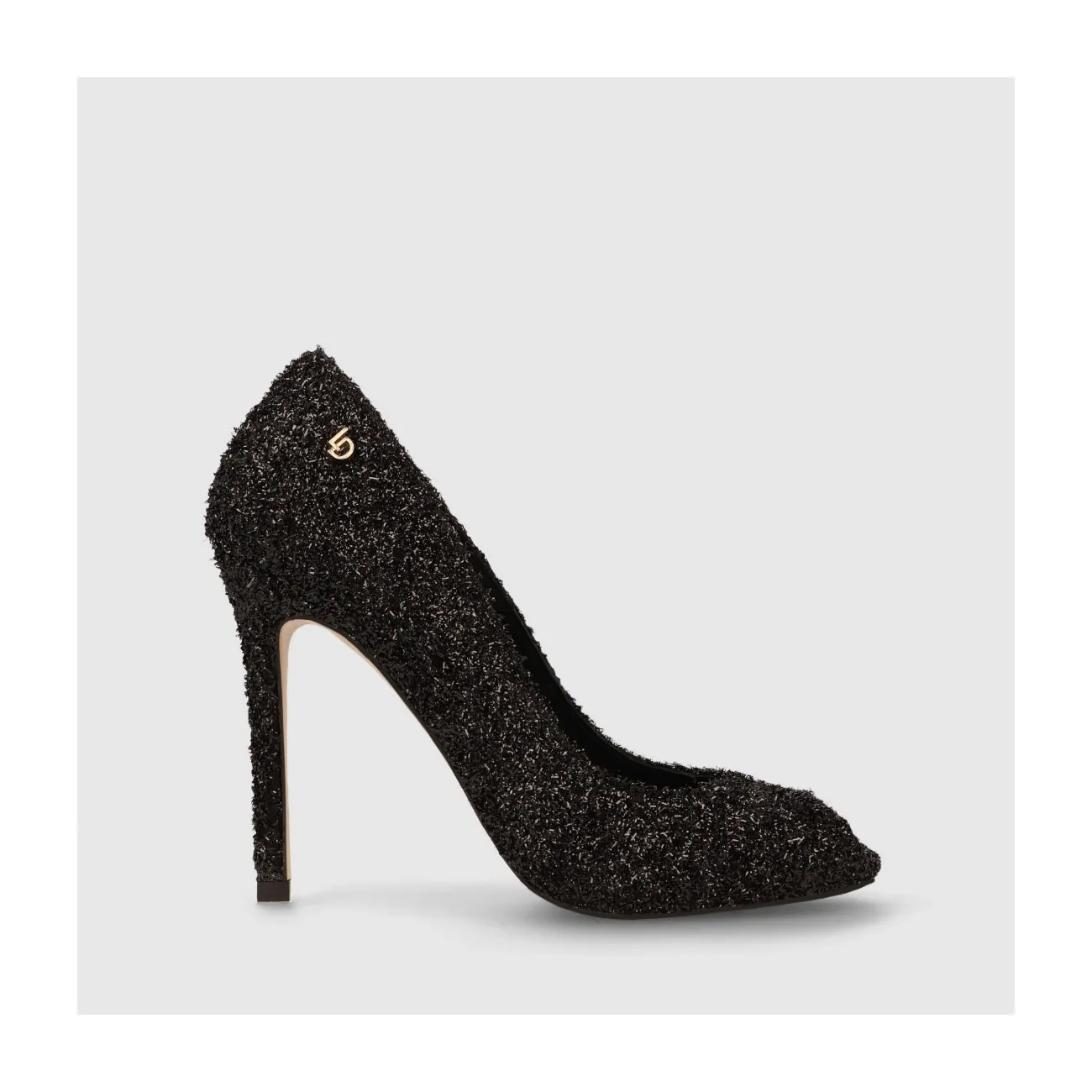 Escarpins femme en tissu noir | Chaussures femme LODI en ligne.