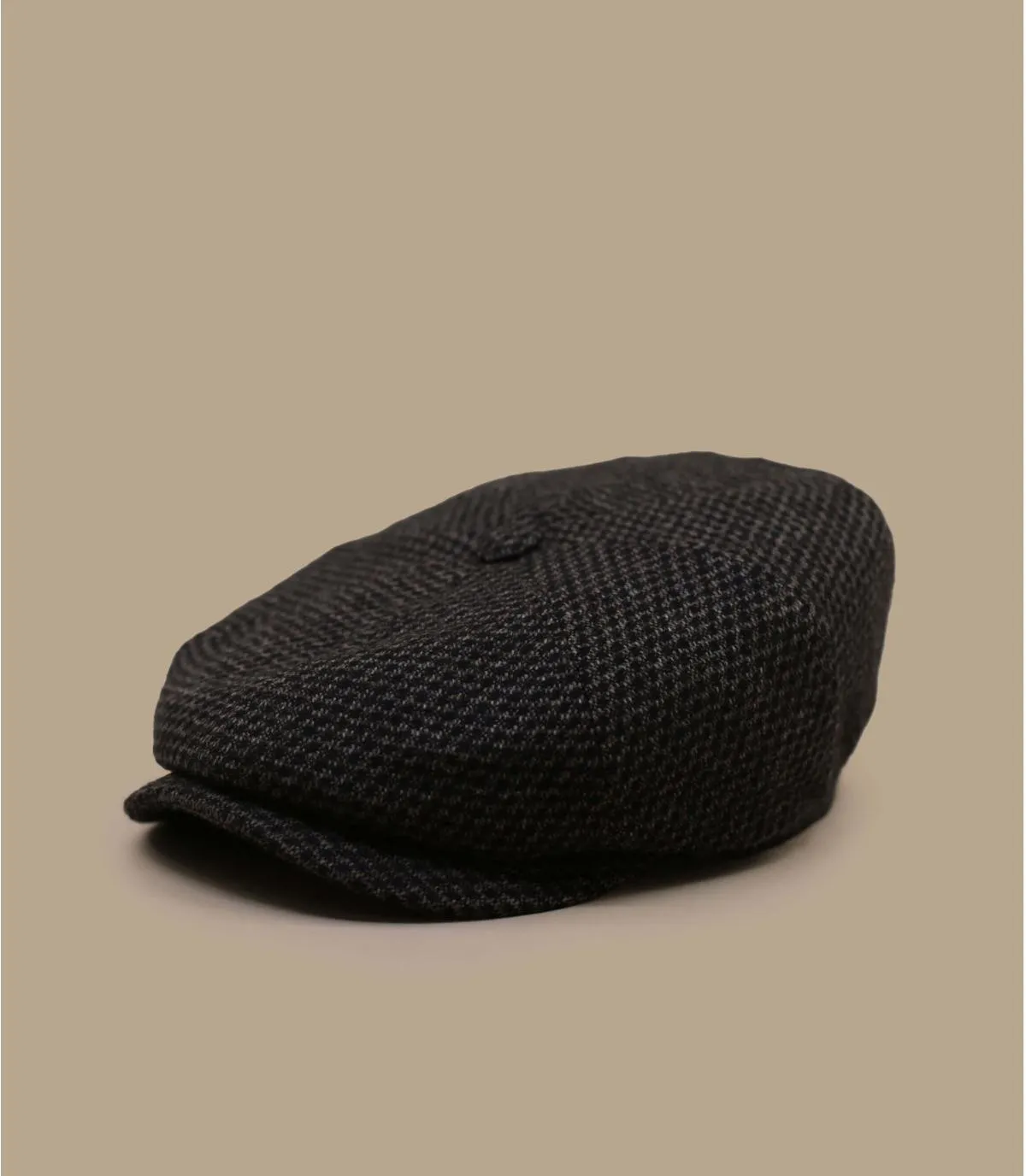 gavroche marron laine - Hatteras Wool brown beige mix Stetson : Headict