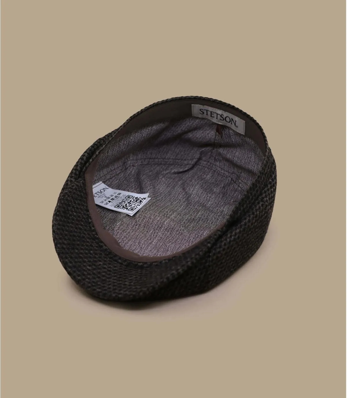 gavroche marron laine - Hatteras Wool brown beige mix Stetson : Headict