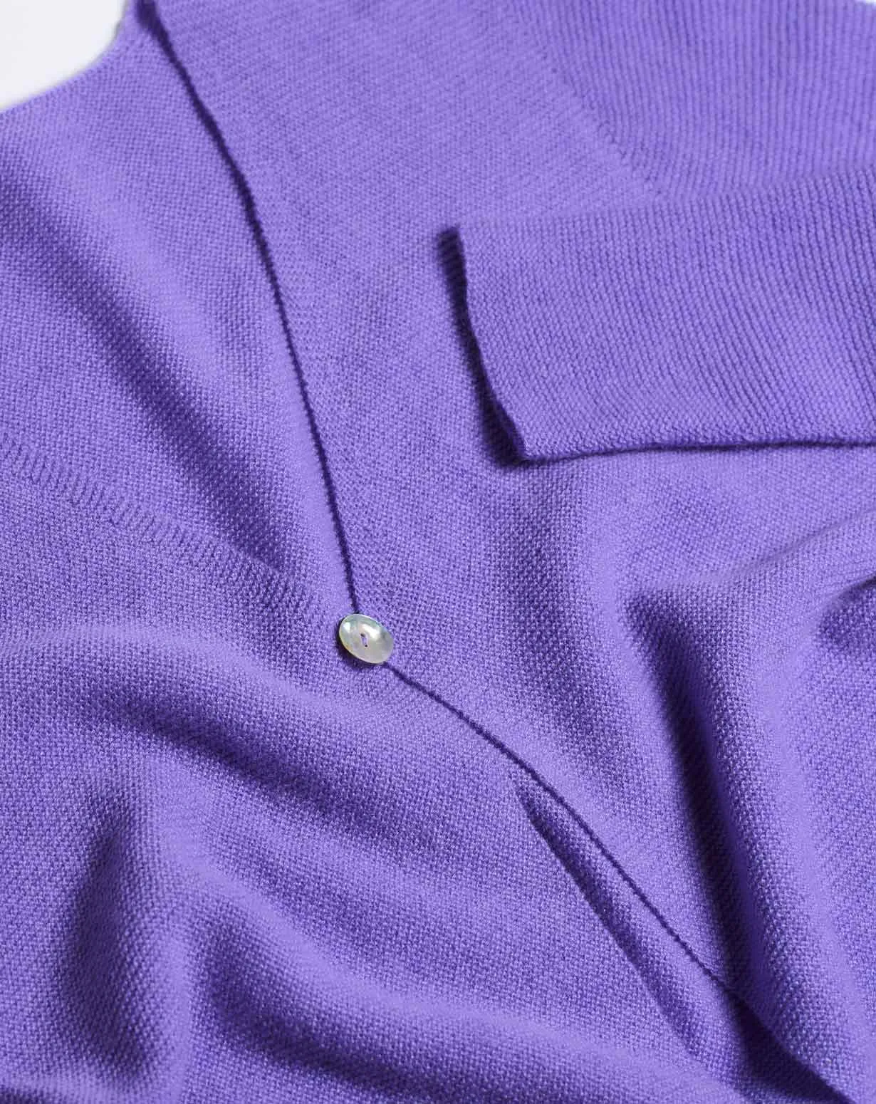 Gilet long à bouton unique en Cachemire Femme