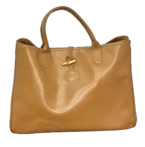 Grand sac à main Longchamp couleur camel - Yalla