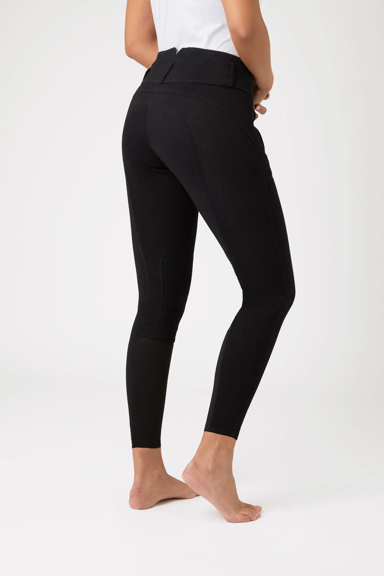 Horze Pantalon d'équitation à basanes cuir Daniela, femme