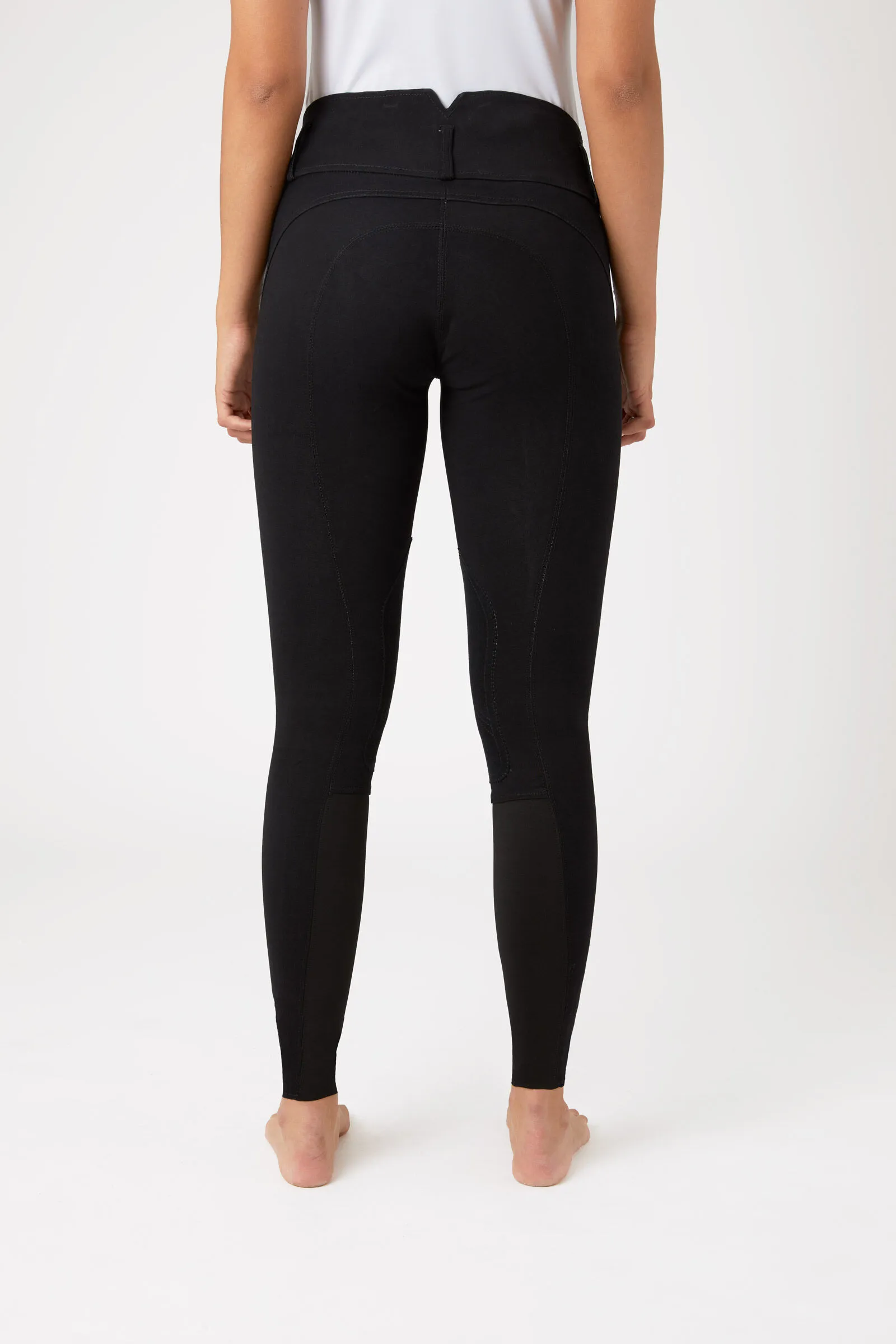 Horze Pantalon d'équitation à basanes cuir Daniela, femme