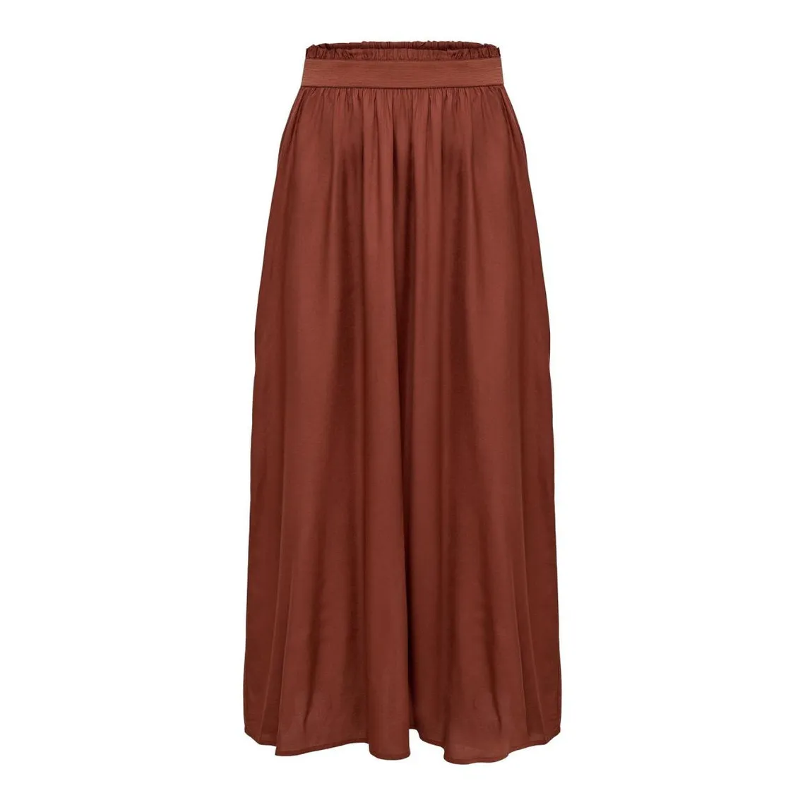 Jupe marron en viscose | 3 Suisses