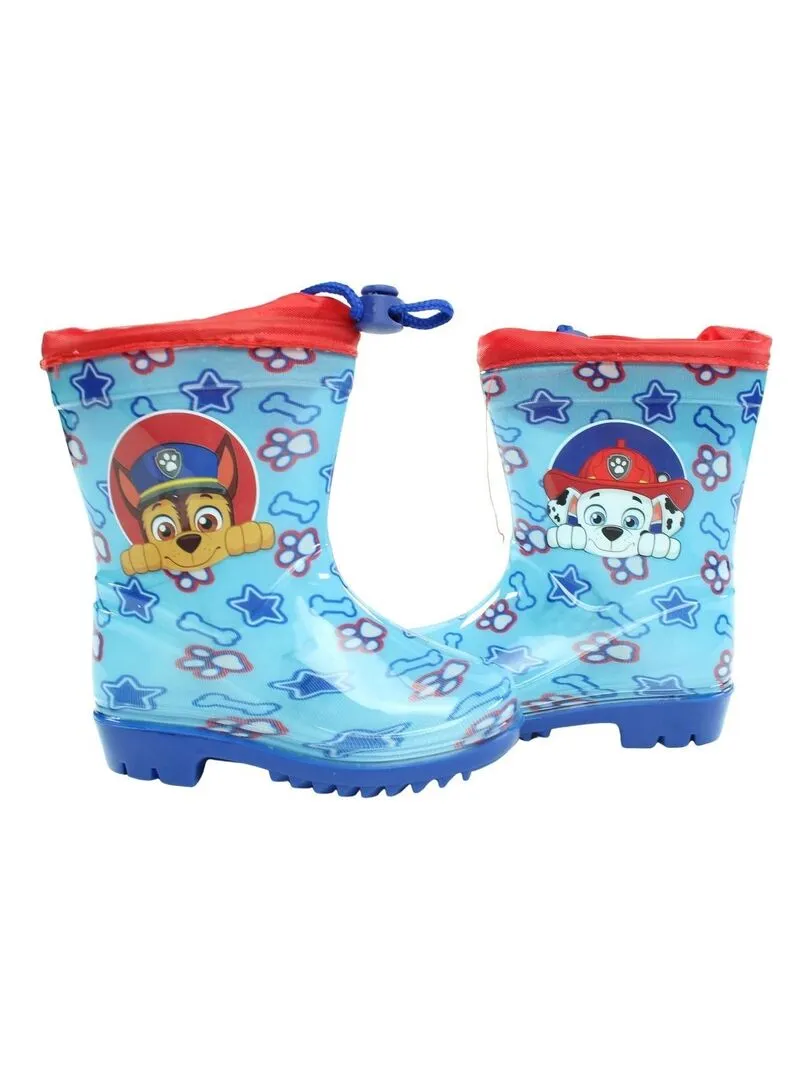 La Pat' Patrouille - Bottes garçon imprimé La Pat' Patrouille - Bleu clair