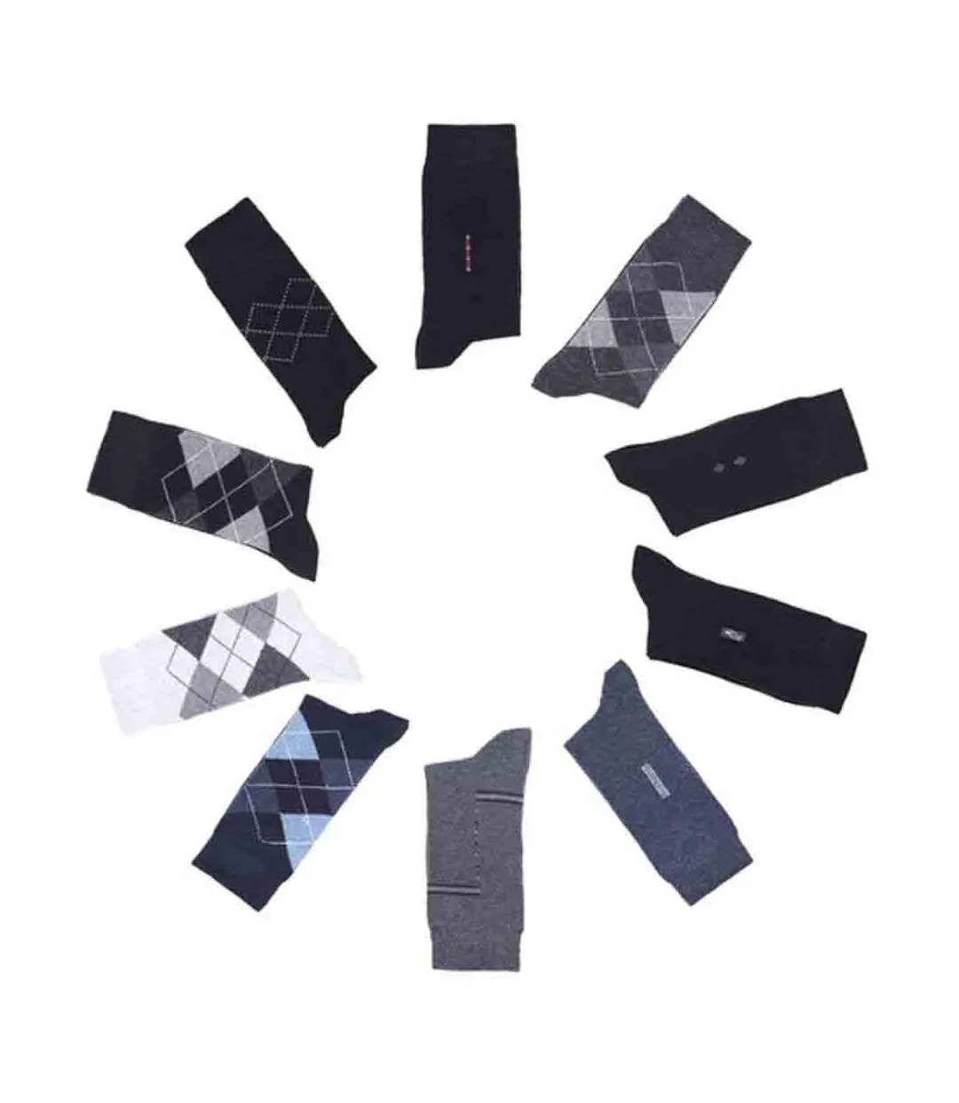 Lot de 10 paires de chaussettes fantaisie