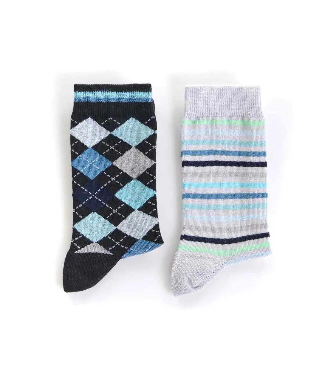 Lot de 2 paires de chaussettes fantaisie femme