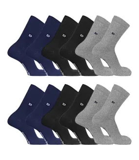 Lot de 6 Paires de chaussettes de ville unies modèle PC 00399 Pierrecardin