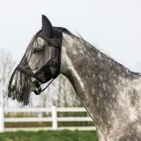 Masque anti-mouches léger à franges pour cheval