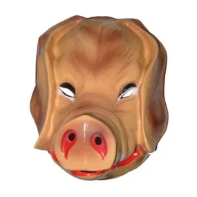 Masque de cochon en coque plastique pour adulte