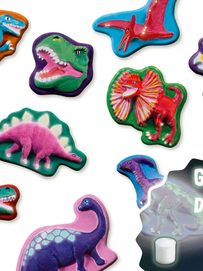 Moulage et peinture : Dinos fantaisie - N/A