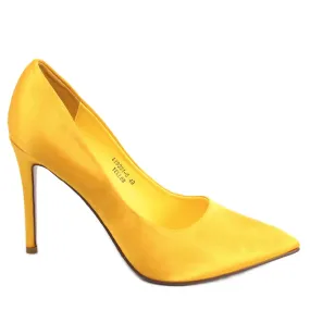 PA1 Escarpins femme en satin Talia Jaune