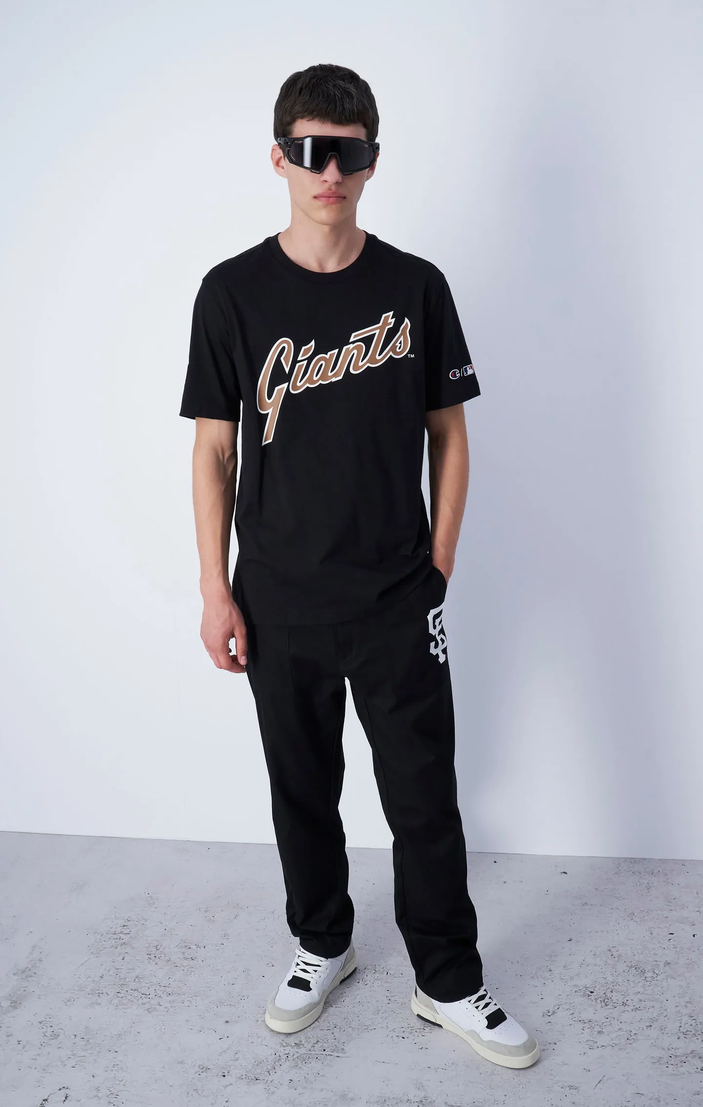 Pantalon en coton brodé MLB | Champion France