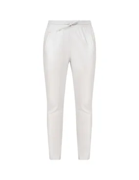 Pantalon jogpant en cuir Oakwood Gift Metal Ref 60959 Blanc