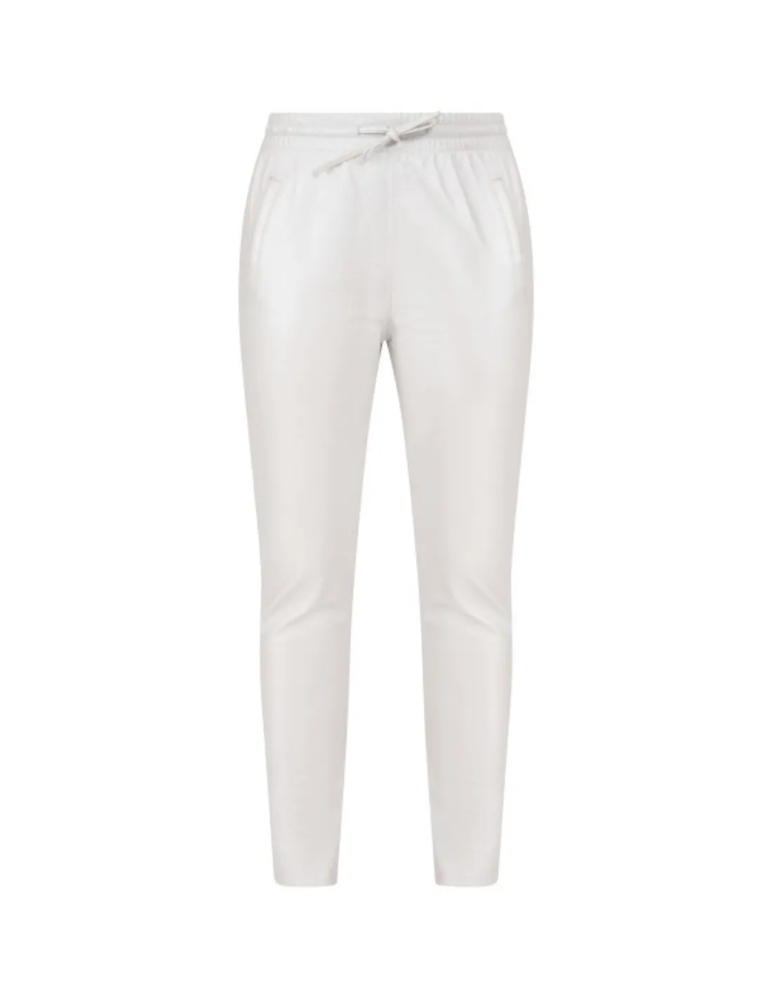 Pantalon jogpant en cuir Oakwood Gift Metal Ref 60959 Blanc