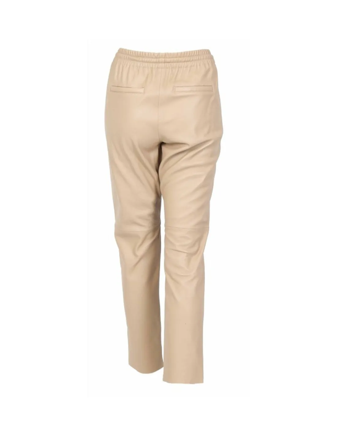 Pantalon jogpant en cuir Oakwood Gift Ref 50426 Beige Fonce