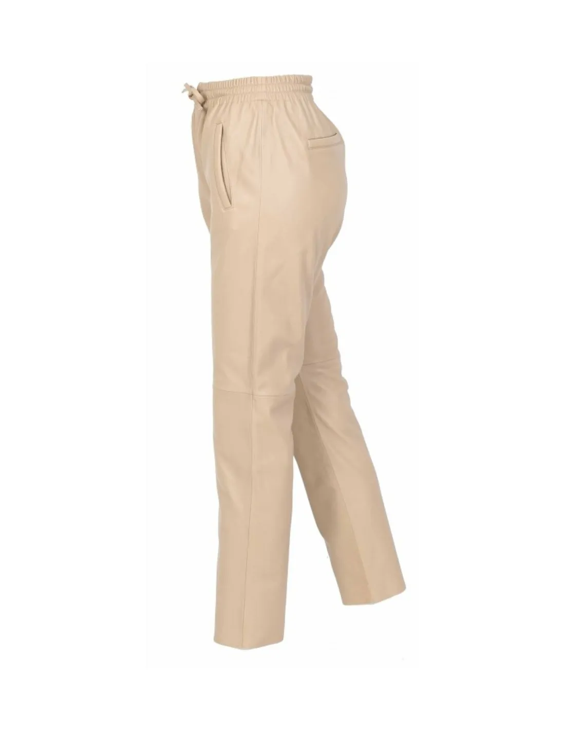 Pantalon jogpant en cuir Oakwood Gift Ref 50426 Beige Fonce